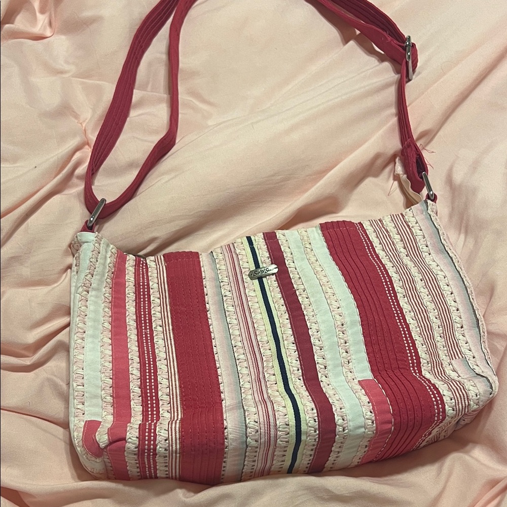 Striped Pink Shoulder Bag